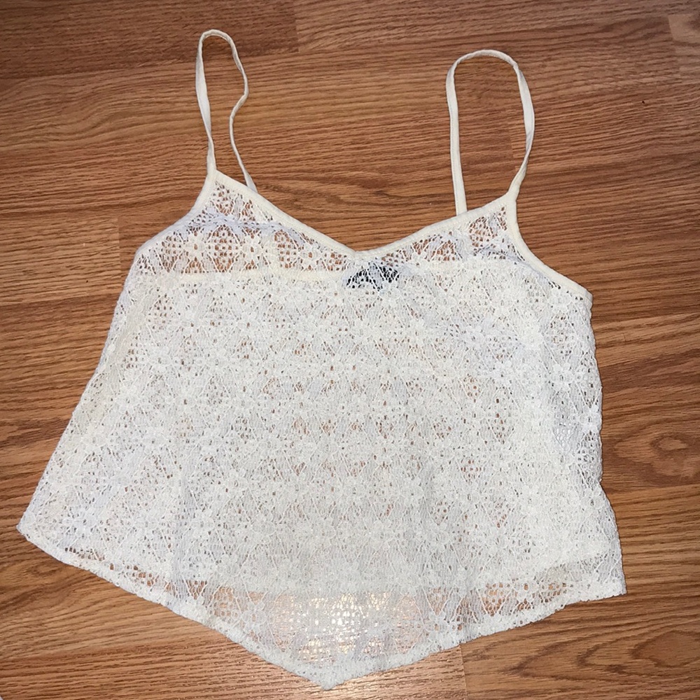 AE Ivory Cropped Tank
